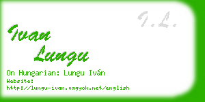 ivan lungu business card